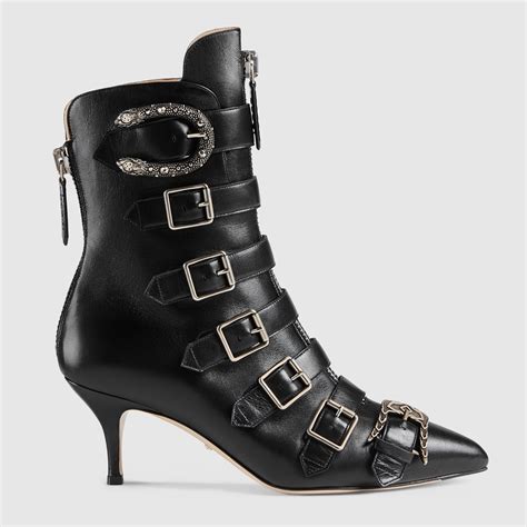 gucci buckle ankle boots|high heel Gucci boots.